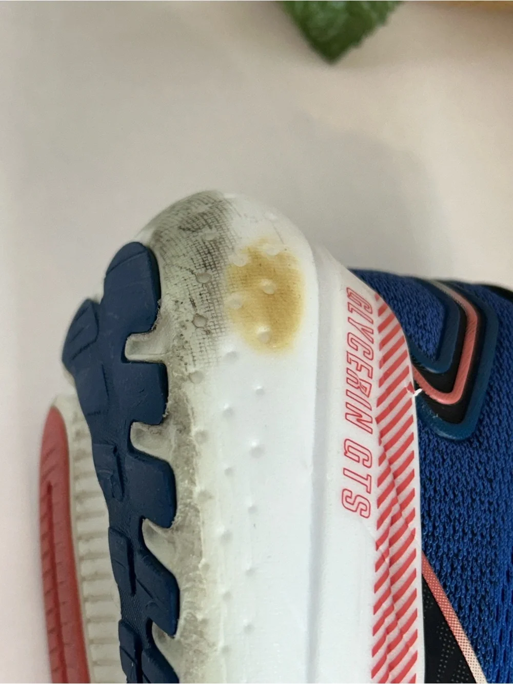 Brooks Blue Running Shoes with Orange Accents